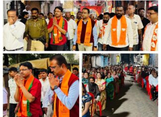 युतीचे नगराध्यक्ष पदाचे उमेदवार डॉ.नरेंद्र ठाकुर व प्रभाग क्रमांक ३ चे उमेदवार यांच्या प्रचारार्थ भव्य प्रचार रॅली व कॉर्नर सभाचे आयोजन.